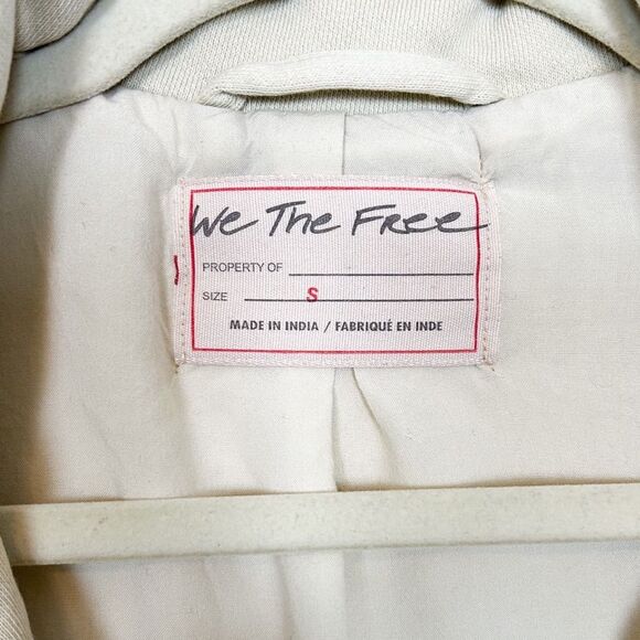 Free People We the Free Rebel Rebel Knit Moto Jacket Vanilla - Picture 9 of 12